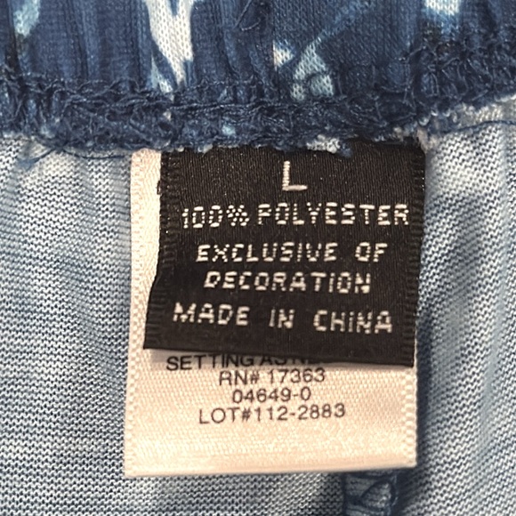 Earth Angels Blue Floral Pajama Set - Picture 6 of 6